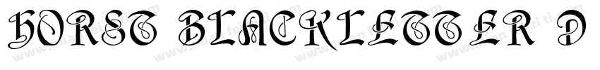 Horst Blackletter D字体转换